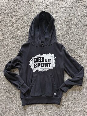 Rebel Athletic Black 'Cheer Is My Sport' Hooded Sweatshirt